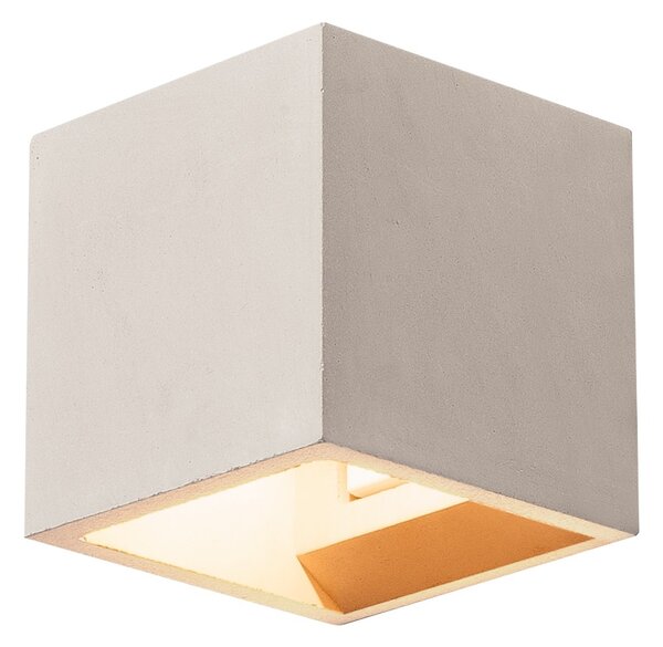 SLV 1000910 Solid Cube, šedé nástěnné svítidlo 1x G9 max. 25W