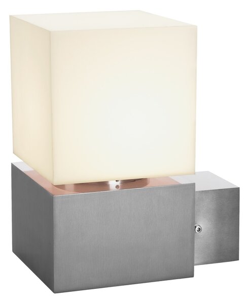 SLV 1000336 Square, venkovní nástěnné svítidlo, 1x E27 max. 20W, nerezová ocel, IP44