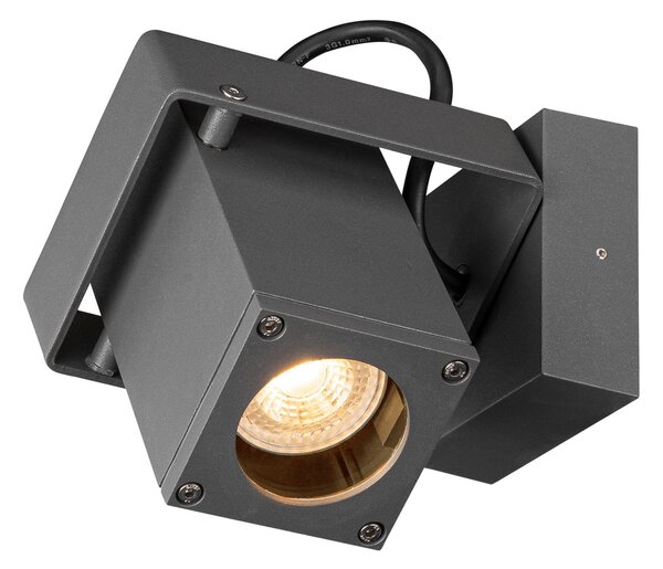 SLV 1004653 Theo Bracket, venkovní nástěnné svítidlo, 1x GU10, antracit, IP65