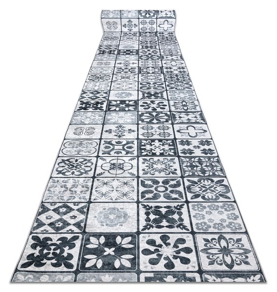 Makro Abra Běhoun pogumovaný PRATELNÝ LOTUS AZULEJO 60970 Patchwork šedý Šíře: 60 cm