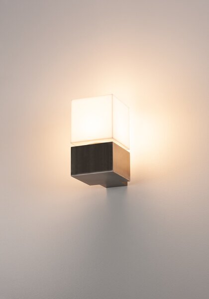 SLV 1000336 Square, venkovní nástěnné svítidlo, 1x E27 max. 20W, nerezová ocel, IP44