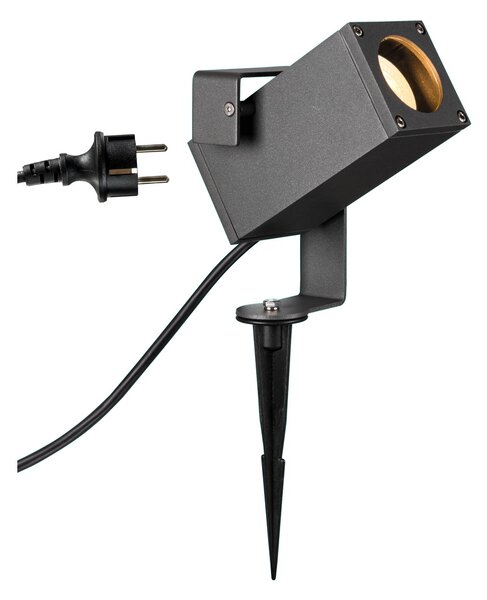 SLV 1004652 Theo Bracket, venkovní reflektor s trnem, 1x GU10, antracit, IP65