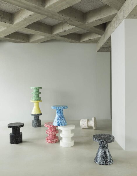 Normann Copenhagen Stolička Bit Stack, white