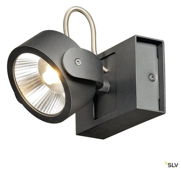 SLV 1000127 Kalu, černá LED bodovka, 1x10W 60° LED 3000K, výška 16,5cm