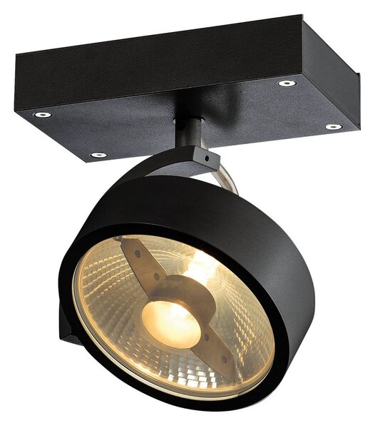 SLV 1000702 Kalu, stropní otočná bodovka 1xGU10, černá, délka 15cm