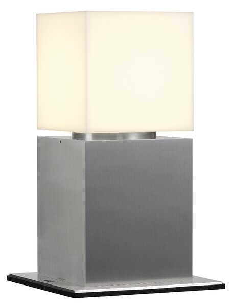 SLV 1000344 Square Pole, venkovní sloupkové svítidlo z nerezu, 1x20W E27, výška 30cm, IP44