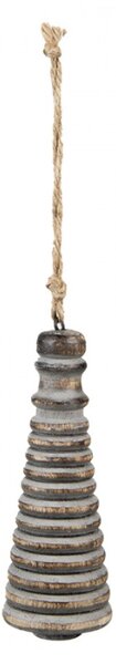 Dekorace Přívěsek šedý 6x16 cm – 6x16 cm