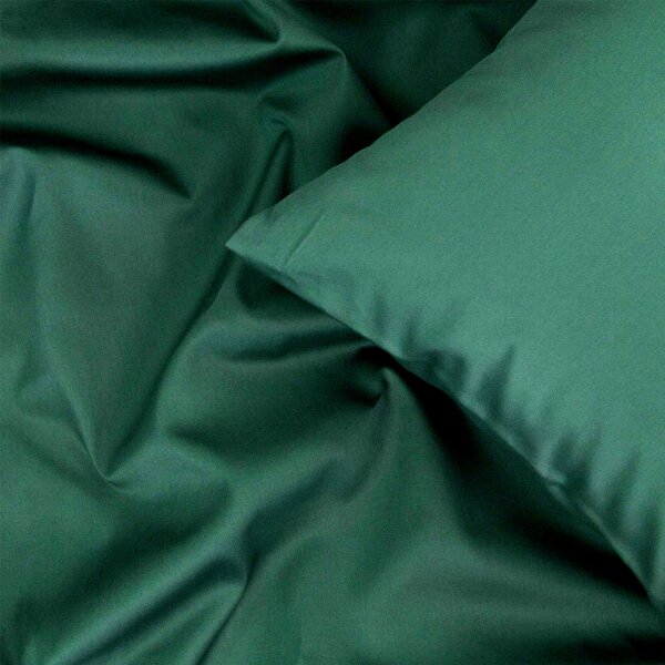 DARRÉ Saténové povlečení Royal - dark green Velikost: 140 x 200 + 70 x 90