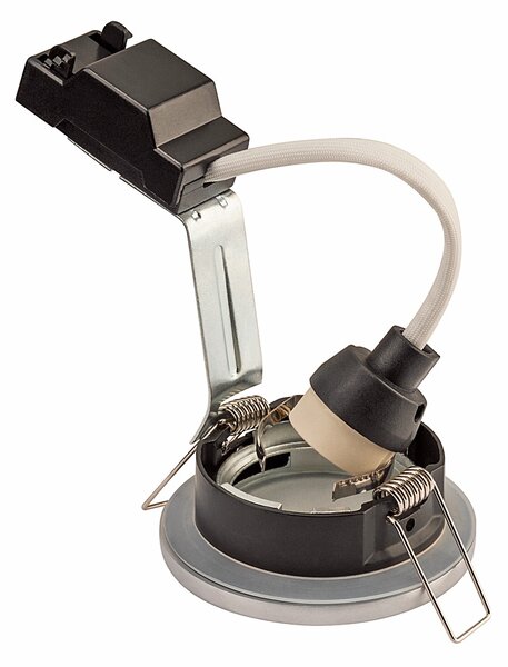SLV 1001168 Dolix OUT, venkovní matně chromová zápustná bodovka GU10 max. 50W, průměr 8,2cm, IP65