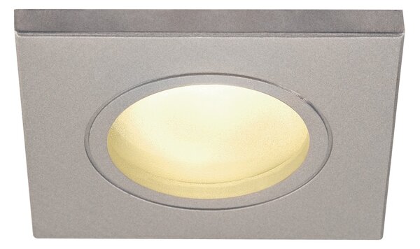 SLV 1001171 Dolix OUT, čtvercová venkovní šedá bodovka GU10 max. 50W, 8,8 x 8,8cm IP65