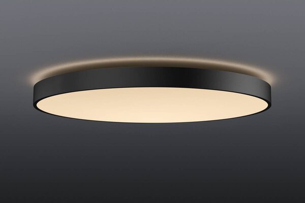 SLV 1001878 Medo 90 CORONA, kulaté černé stropní svítidlo s efektem korony 78W LED 3000/4000K, stmívatelné, průměr 90cm