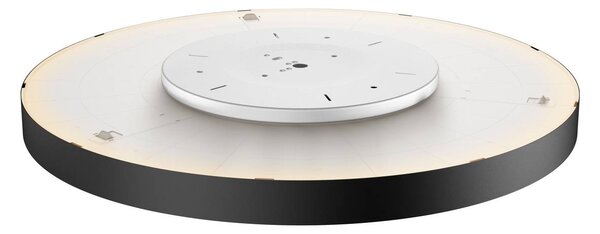 SLV 1001878 Medo 90 CORONA, kulaté černé stropní svítidlo s efektem korony 78W LED 3000/4000K, stmívatelné, průměr 90cm