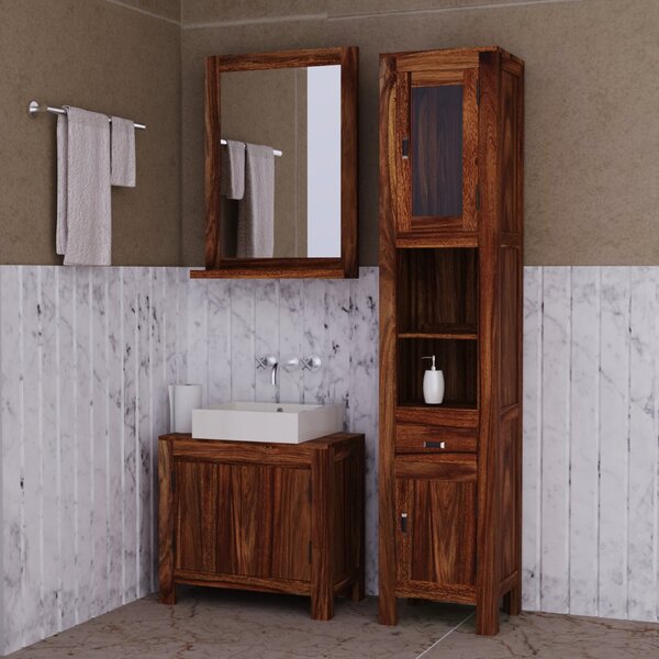 Skříňka pod umyvadlo Gani 65x60x35 z indického masivu palisandr