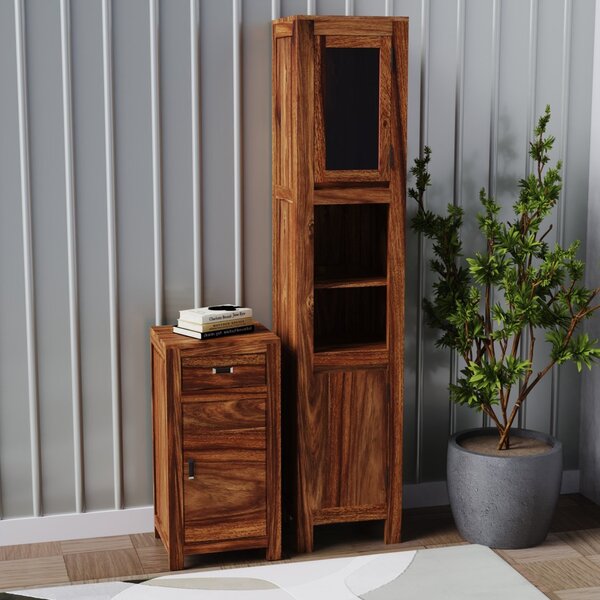 Skříňka do koupelny Nela 40x80x35 z indického masivu palisandr