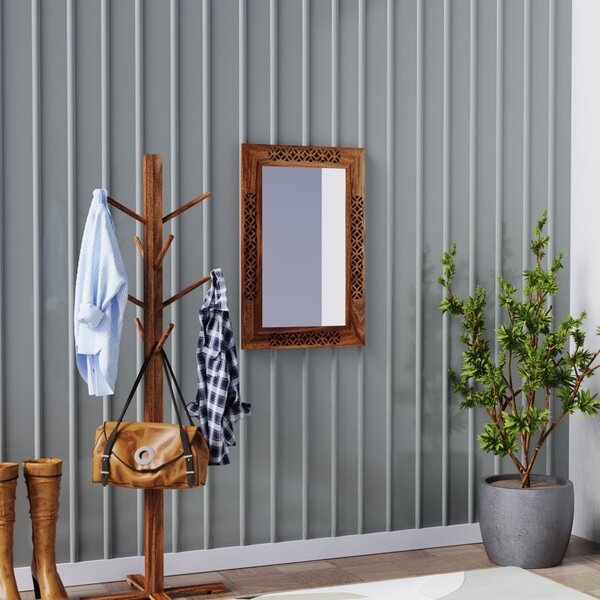 Zrcadlo Mira 60x90 z indického masivu palisandr