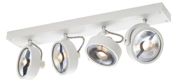 SLV 1002024 Kalu, stropní otočná bodovka 4xGU10, bílá, délka 60cm