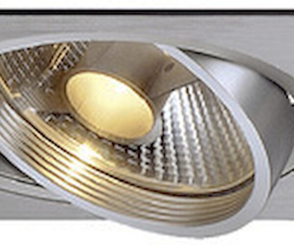 SLV 111382 New Tria 150, hliníková zápustná bodovka, 2x75W GU10 ES111, 16,5x31,5cm