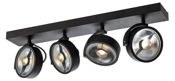 SLV 1002023 Kalu, stropní otočná bodovka 4xGU10, černá, délka 60cm