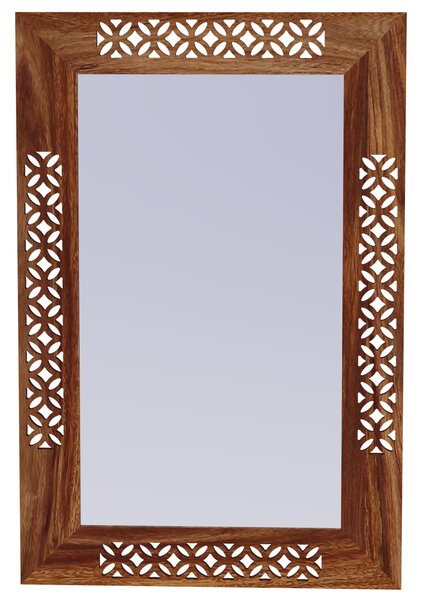 Zrcadlo Mira 60x90 z indického masivu palisandr
