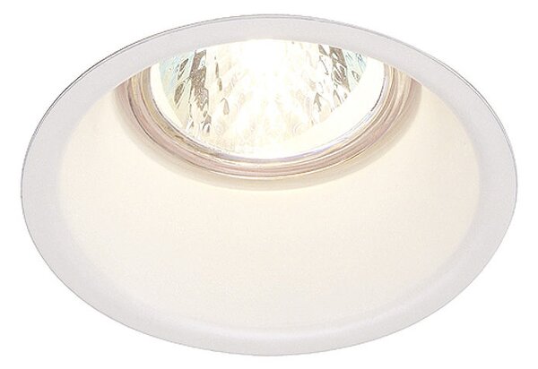 SLV 112911 Horn GU10, zápustná bodovka do podhledu, 1x50W, 230V, bílá, prům. 8,3cm