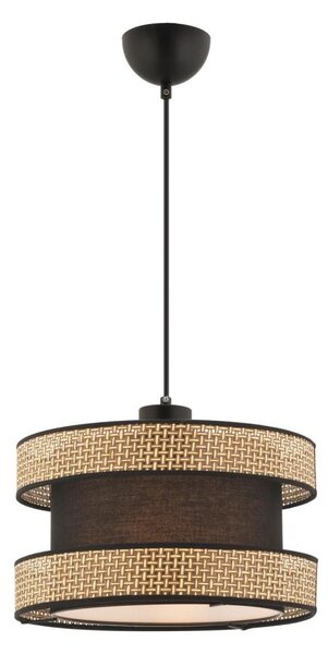 Lustr na lanku HALO 1xE27/60W/230V hnědá/béžová