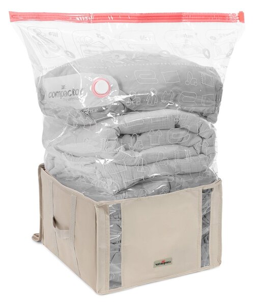 Vakuový látkový úložný box na oblečení 42x40x25 cm Life – Compactor