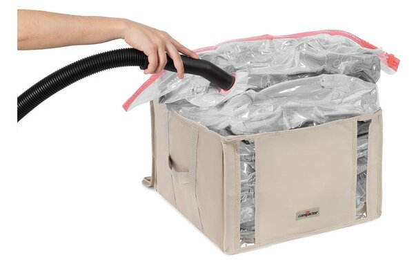 Vakuový látkový úložný box na oblečení 42x40x25 cm Life – Compactor