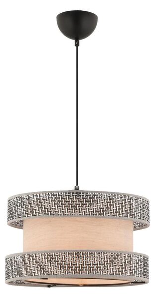 Lustr na lanku HALO 1xE27/60W/230V béžová/šedá