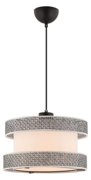 Lustr na lanku HALO 1xE27/60W/230V krémová/šedá