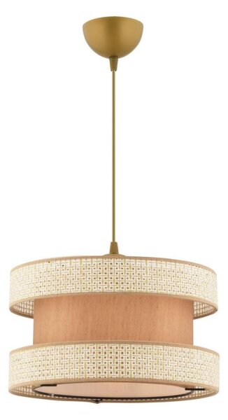 Lustr na lanku HALO 1xE27/60W/230V béžová/krémová
