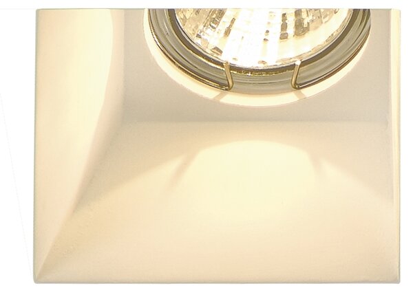 SLV 148071 Plastra downlight, vestavěné sádrové svítidlo, 1x35W GU10 rozměr 13x13cm