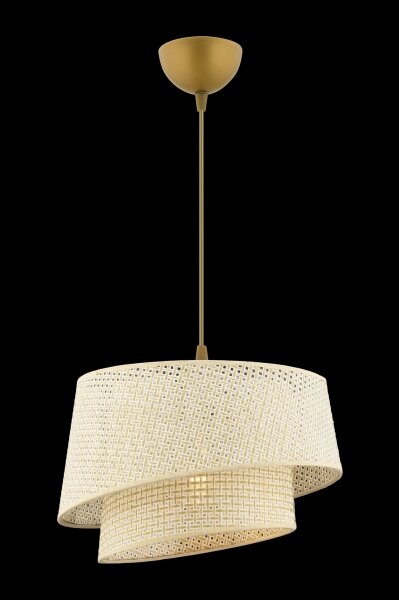 Lustr na lanku BARETTE 1xE27/60W/230V krémová