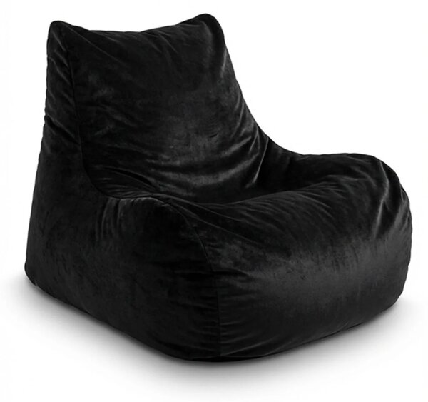 Sablio Sedací vak Bean SOFTY - Midnight Black - 60 x 70 x 70 cm