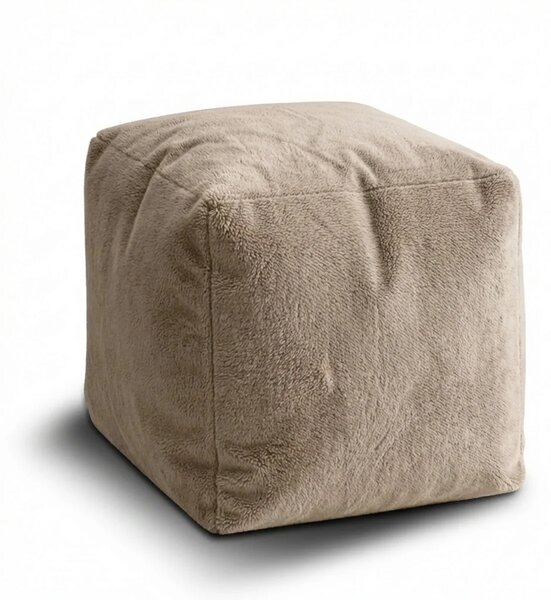 Sablio Taburet Cube SOFTY - Sand - 40x40x40 cm