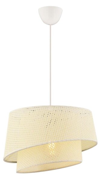Lustr na lanku BARETTE 1xE27/60W/230V krémová