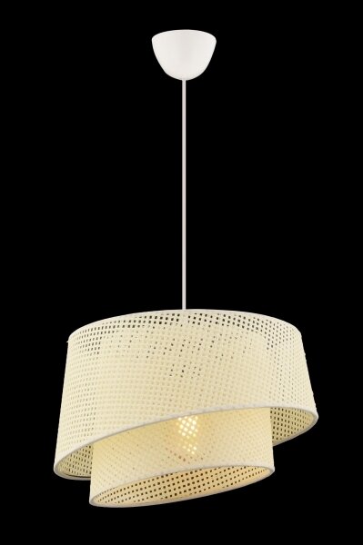 Lustr na lanku BARETTE 1xE27/60W/230V krémová