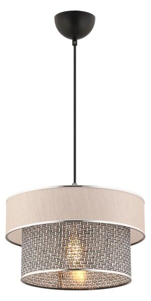Lustr na lanku ERO 1xE27/60W/230V krémová/šedá