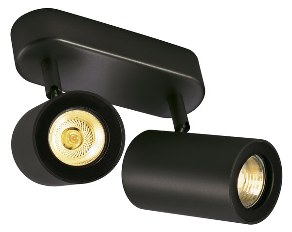 SLV 152020 Enola_B, černé spotové svítidlo, 2x50W GU10, šířka 17,2cm