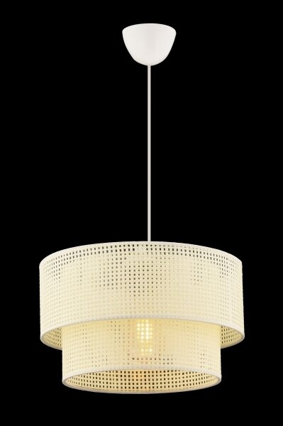 Lustr na lanku ECHO 1xE27/60W/230V krémová