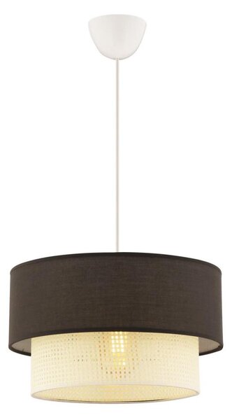 Lustr na lanku ECHO 1xE27/60W/230V hnědá/krémová