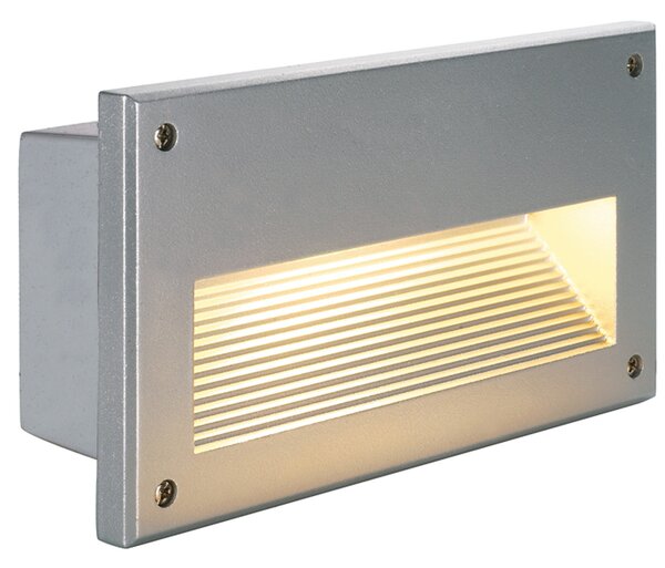 SLV 229062 Brick Downunder E14, exteriérové svítidlo do stěny, 1x40W, stříbrnošedá, 23x12, IP44