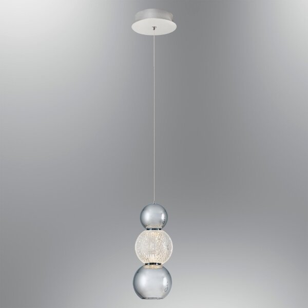 LED Lustr na lanku CREMONA LED/5W/230V 3000K matný chrom