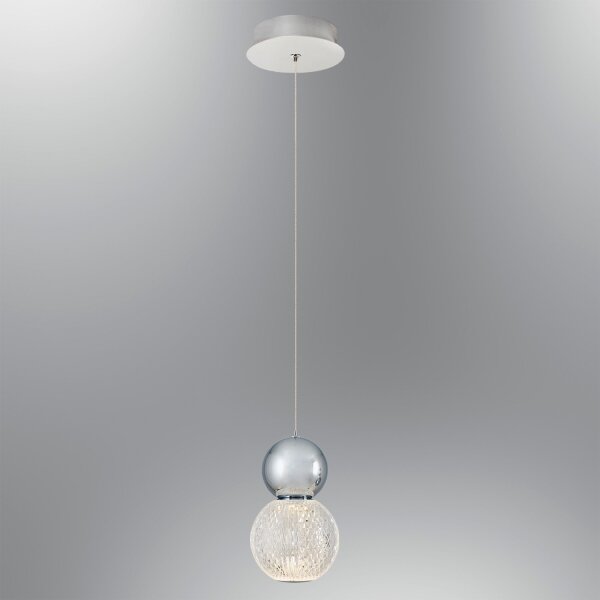 LED Lustr na lanku CREMONA LED/5W/230V 3000K matný chrom
