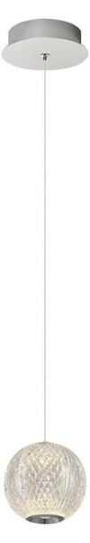 LED Lustr na lanku CREMONA LED/5W/230V 3000K matný chrom