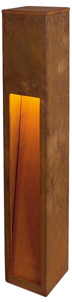 SLV 229411 Rusty Slot 80, venkovní sloupek, 1x11W (energeticky úsporné), patina rzi, IP44, 80cm