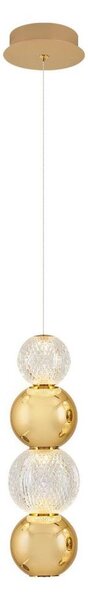 LED Lustr na lanku CREMONA LED/7W/230V 3000K zlatá