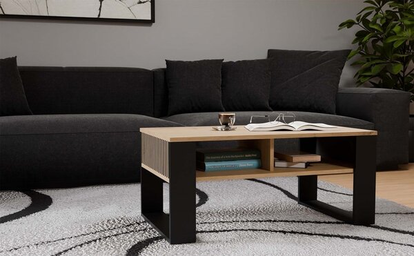 TP Living Konferenční stolek LAWA Modern 2P Slim dub artisan/černý