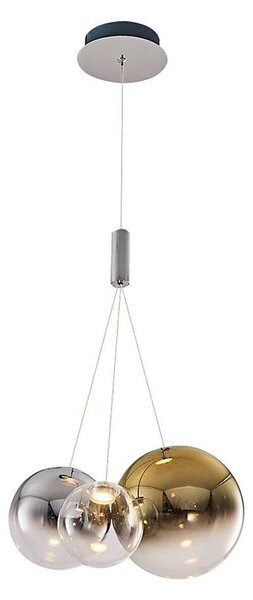 LED Lustr na lanku ENNA 3xG9/5W/230V 3000K kouřová/zlatá