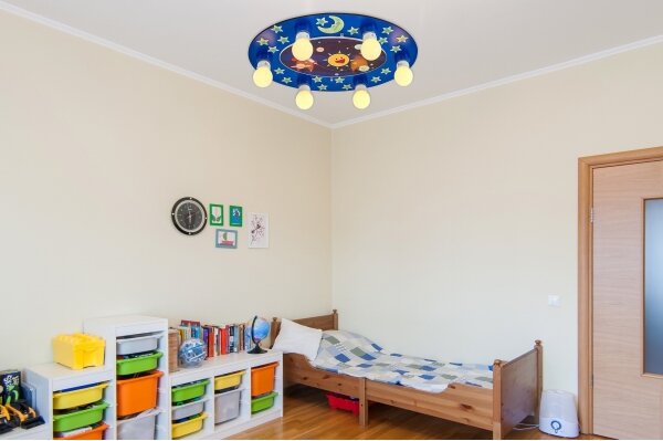 Dětské stropní svítidlo LUCCA 6xE27/24W/230V modrá