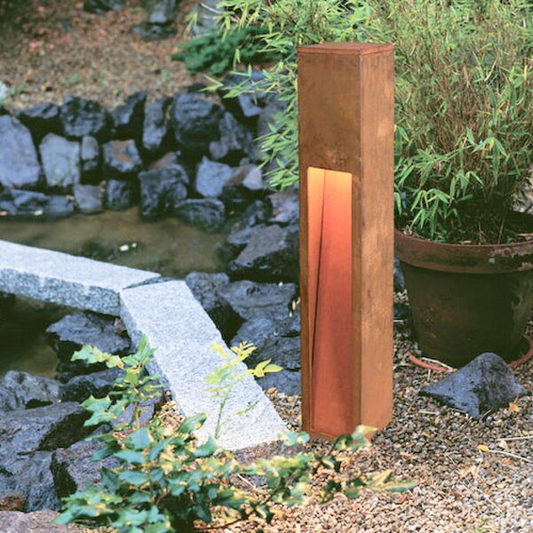 SLV 229411 Rusty Slot 80, venkovní sloupek, 1x11W (energeticky úsporné), patina rzi, IP44, 80cm